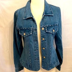 Embellished Denim Suit